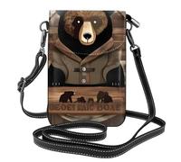 chenfandi Rustic Lodge Bear Women'S Crossbody Bag, Zippered Phone Wallet,#Shoulder Handbag, Adjustable Shoulder Strap.