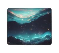 chenfandi Science Fiction Stars 10 x 12 inch Mouse pad, 3mm thick rubber base with stitched edges, suitable for laptops.