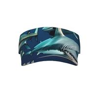 chenfandi Sharks Under The Seasunhat, Adjustable Hollow Cap, Breathable, Uv Protection, #Suitable for Men and Women. Black