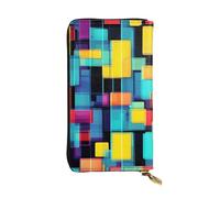 chenfandi Square Geometry Diagram Women's Wallet, Clutch/Purse, Zippered, Large Capacity.