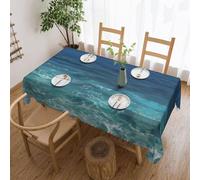 chenfandi The Deep Ocean Tablecloth, suitable for kitchen and dining room, 137 inches x 183 cm, suitable for indoor and outdoor dining.