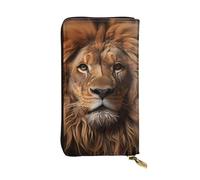 chenfandi The Lion's Gaze Women's Wallet, Clutch/Purse, Zippered, Large Capacity.
