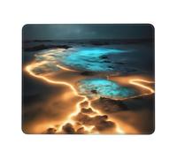 chenfandi View Under The Moon Square Mouse Pad With Stitched Edges And Non-Slip Rubber Base For Office Laptops, *10 X 12 Inch.