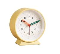 CHENGAIJIAN Alarm Clock Silent mini desktop alarm clock, best for students and study use, a gentle morning wake-up device, compact and stylish desktop alarm clock for home or office use(Yellow)