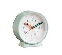 CHENGAIJIAN Alarm Clock Silent mini desktop alarm clock, best for students and study use, a gentle morning wake-up device, compact and stylish desktop alarm clock for home or office use(Green)