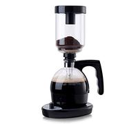 ChengBeautiful Siphon Coffee Maker Siphon Pot Glass Coffee Maker Coffee Maker Electric Household Small Set (Color : Black, Size : 16x13.5x31.5cm)