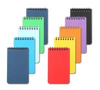 ChengChengJin 10pcs A7 Pocket Notebook-Colored Mini Notebooks-Top Spiral Memo Pads-for School Office Travel Note Taking Journaling