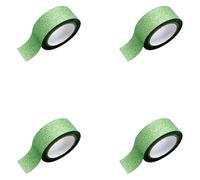 ChengChengJin 4 Rolls Colorful Glitter Washi Tape-5M Metallic Decorative Tape-Craft Self Adhesive Masking Tapes for Crafting,Scrapbooking,Wrapping (Green)