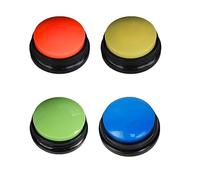 ChengChengJin 4pcs Dog Buzzer Training Dog Talking Buttons-30 Second Voice Recording Button with Recording Function-for Dog Interaction Toys