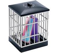 ChengChengJin Phone Lock Box with Timer-Portable Metal Storage Container Cell Phones Prison-Safe Smartphone Stand-Home Table Office Storage