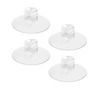ChengFu 4 Pack Bathroom Shower Caddy Connectors Suction Cups, Heavy Strength Clear Suction Cups Compatible with Zenna Home, Simple Houseware, GeekDigg, Plumboss, Splash Home