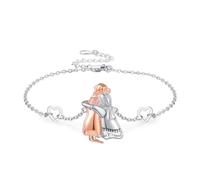 CHENGHONG Dog Bracelet for Women 925 Sterling Silver Labrador Bracelet Dog Jewellery Labrador Gifts for Labradors Lovers