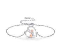 CHENGHONG Dog Bracelet for Women 925 Sterling Silver Labrador Bracelet Herz Dog Jewellery Labrador Gifts for Labradors Lovers