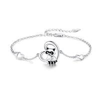 CHENGHONG Raccoon Bracelet 925 Sterling Silver Bracelets Girls Raccoons Jewellery Gifts for Daughter Women, Sterling Silver…