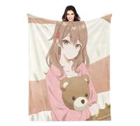 CHENGHUO Alya Sometimes Hides Her Feelings in Russian Cuddly Blanket, Fluffy Blanket, Sofa Blanket Children, Blanket Sofa Blanket, Bedspread (A, 135 x 200 cm)