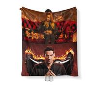 CHENGHUO Lucifer Blanket, Cuddly Blanket, Personalised Gifts for Girlfriend, Mum, Dad, Sofa Bed Blanket, Flannel, Throw, Blanket for Children/Adults (B, 220 x 240 cm)