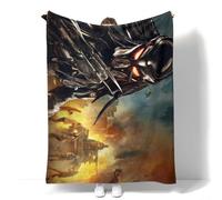 CHENGHUO The Predator Cuddly Blanket, Fluffy 100 x 135 cm, All-Season Blanket for Children, Fleece Blankets, Gift Blankets, TV Blanket, Fleece Blanket, Sofa Blanket, Anime (D,220 x 240 cm)