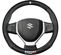 CHENGJIANSHANGMAO Leather Car Steering Wheel Covers for Suzuki Across 2024 2025, Carbon Fiber Texture Breathable Anti-slip Protector Accessories
