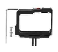 Chenglanhsjg Camera Cage for A7III A7RIII A7IV A9II, Integrated Firm Safe Design, Multifunction Double Cold Shoe, Quick Release Elastic Buckle Lock, Accurate 1:1 Modeling No B