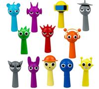 CHENGLI 12pcs S-prunki Mini Figures Set, S-prunki Cake Topper, S-prunki Cupcake Figurines Party, S-prunki Cupcake Topper Decor For Kids Birthday Baby Shower S-prunki Theme Party Supplies