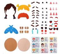 CHENGLI Children's Early Learning Emotions Interactive Play Felt Toy - Educational Felt Craft Kit - Ages 1+ - Unisex - Miniature - Not Foldable