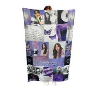 CHENGLI Flannel Olivia Blanket, Singer Olivia Throw Blanket, Soft & Comfortable Fleece Blanket, Bed & Couch Decoration, Pink, Double