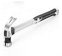 CHENGNAN Safe Claw Hammers Shock Reduction Smooth Fiberglass Grip Straight Handle General with Magnetic Adsorption Nail,C