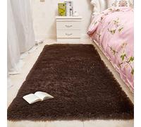 CHENGTT Shaggy Rug 140 x 320 cm Non Slip Underside Modern Indoor Rugs Easy to Clean for Bedroom, Nursery Bedside, Brown