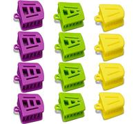 Chengu 12 Pcs Dental Bite Blocks All Size Mouth Props Silicone for Child Kids Adults Dental Bite Blocks Multi Size Mouth Opener Teeth Clenching, Large, Medium and Small