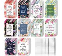 CHENGU 50 Pack Christian Notebooks Prayer Journals Small Pocket Bible Journal Gratitude Journal for Women Men Bible Notebook Scripture Inspirational Notepads for Office School Home (Novel Style)