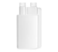 Chengu Plastic Flask with Built in Shot Glass Measuring Bottles Graduated Chamber with Caps Liquid Dispenser for Liquids to Store and Pour for Concerts Travel Camping Party(33.8 Oz, 1.69 oz)