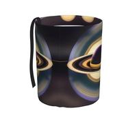 ChenGua Beautiful Saturn Print Car Garbage Bin/Collapsible Car Trash Can Pop Up Trash Bag,for Vehicle Home Office