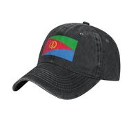 ChenGua Eritrean Flag Print Baseball Cap - Trucker Hats/Dad Hats, Adjustable Sport Hats Black for Girls Women Men