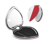 ChenGua Flag of Malta Makeup Mirror Portable Folding Mini Mirror Double Sided Travel Makeup Mirror Heart Shape Handheld Pocket Mirror