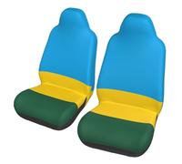 ChenGua Flag of Rwanda Print Car Seat Covers - Front Seats Protector Set 2 Pack Universal Seats Covers, for SUV/Auto