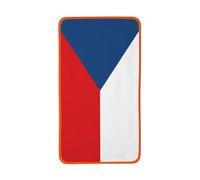 ChenGua Flag of The Czech Republic Print Coral Fleece Hand Towels - Skin-Friendly Super Absorbent Orange Towels, for Gym Travel 16x28in
