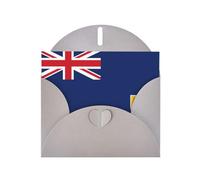 ChenGua Flag of the Turks and Caicos Islands Print Blank Note Card Set with Gray Envelopes, 4 x 6 in Pearl Paper Greeting Cards, for Thank You Wedding