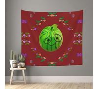 ChenGua Interior Decoration Wall Tapestry, Big Eye Watermelon Print Art Deco Bedroom Tapestries for Home Office Banners 60x51in