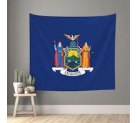 ChenGua Interior Decoration Wall Tapestry, New York flag Print Art Deco Bedroom Tapestries for Home Office Banners 60x51in