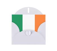 ChenGua Irish flag Print Blank Note Card Set with White Envelopes, 4 x 6 in Pearl Paper Greeting Cards, for Thank You Wedding