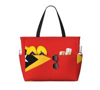 ChenGua Large Capacity Beach Bag Women Print Tote Bag Waterproof Beach Bag Reusable Travel BagDemocratic Republic of Timor-Leste