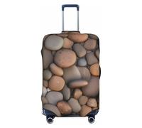 ChenGua Pebbles in the beach Travel Suitcase Cover Elastic Luggage Protector print Anti-Scratch Dust-Resistant Sleeves 18-32 In, Black, Small