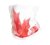 ChenGua Red Maple Leaf Print Neck Gaiter Face Cover Scarf - Headband/Head Wrap/Breathable Headwear/for Skiing Cycling