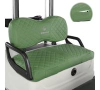 CHENGWEI Golf Cart Seat Covers for Yamaha G29 Front Standard Seat,Leather,Adjustable Buckles and Drawstring No Nails Required(Green)