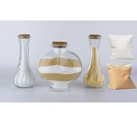 CHENGXINWENHUA Unity Sand Ceremony Set for Wedding Handmade Decorative Jars (Color B)