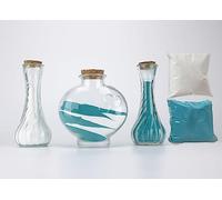 CHENGXINWENHUA Unity Sand Ceremony Set for Wedding Handmade Decorative Jars (Color I)