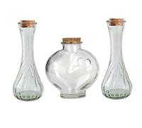 CHENGXINWENHUA Unity Sand Ceremony Set for Wedding Handmade Decorative Jars (no Sand)