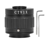 ChengyuWei 1X Focal Adjustable Microscope Camera Mounting Interface Kit, CTV Installation Port, 38mm Mount Lens Adapter with 25mm C Interface for Microscopy Imaging