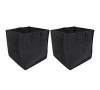 ChengyuWei 2PCS Pots for Plants, Planters for Outdoor Plants, Grow Bags, Planting Pots, 15 Gallon Square Grow Bags, Garden Planting Bags with Handles, for Planting Vegetables (25 Gallons)