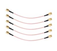 ChengyuWei 5Pcs SMA - J to SMA - J RF Coaxial Cable, 50Ω Double Shielded Extension Cable for GPS, WiFi Hotspots, Antenna Assemblies, Radio Transmitters and Wireless Routers